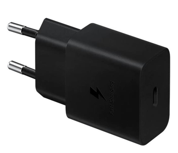 SAMSUNG Ladowarka sieciowa 1xUSB-C 15W EP-T1510 z kablem USB-C USB-C czarna - 738699 - zdjęcie